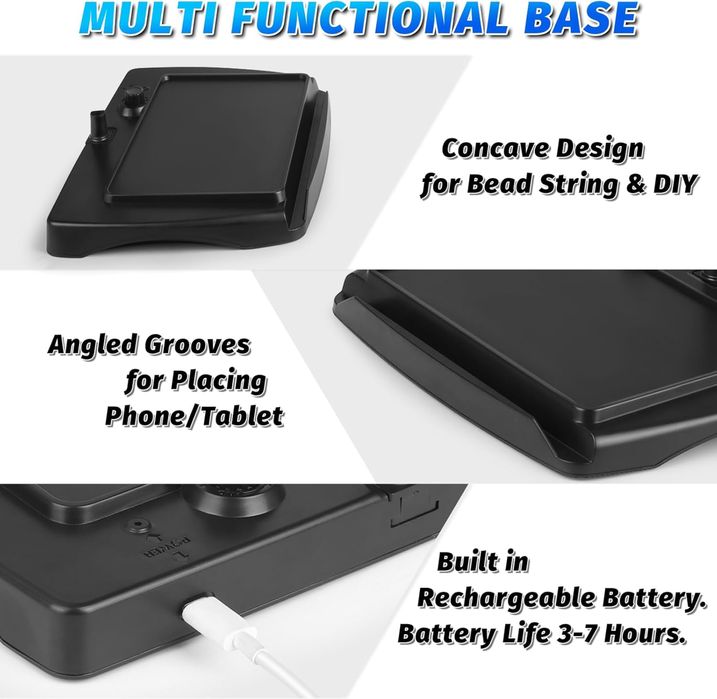 Lupa/szkło powiększajace ze światłem