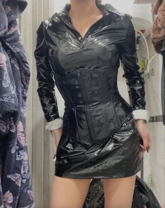 Платье латекс latex латексное платье