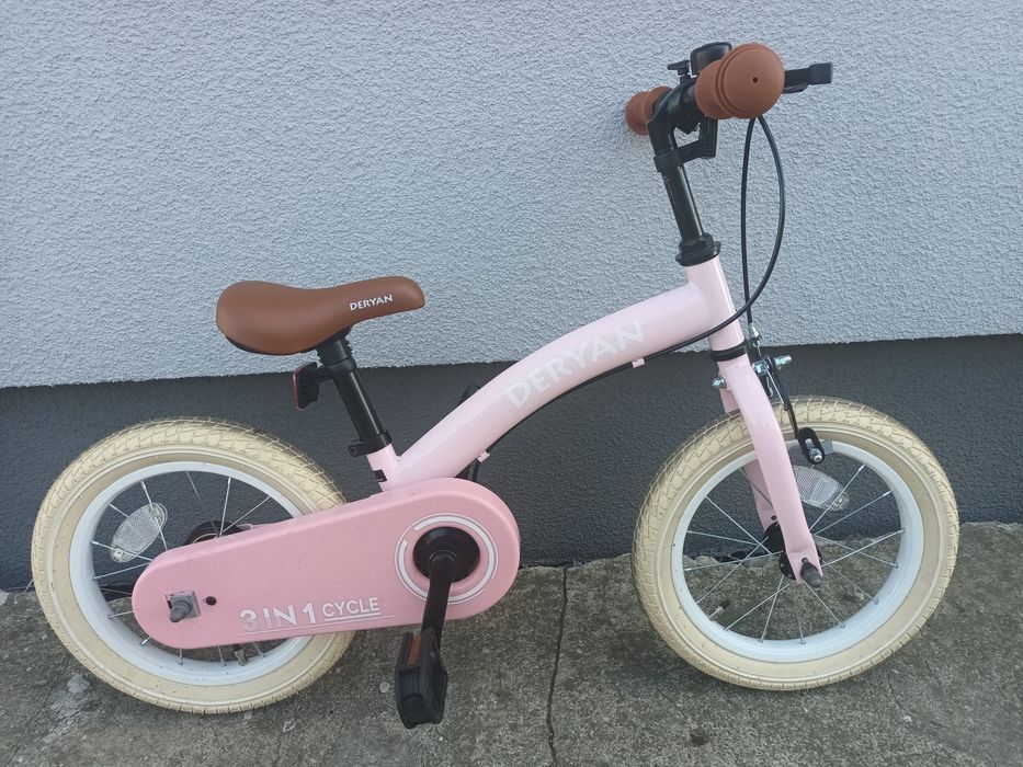 Rower deryan 14 + boczne kółka