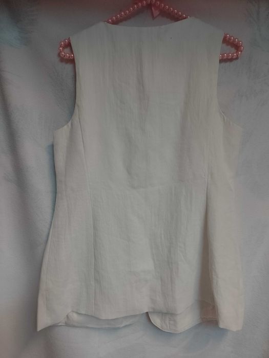 (40/L) Stradivarius/ Ekskluzywna kamizelka garniturowa z Madrytu, NOWA