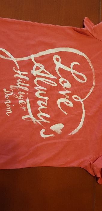 Tommy hilfiger koszulka t-shirt damska S czerwona nowa th bawełna