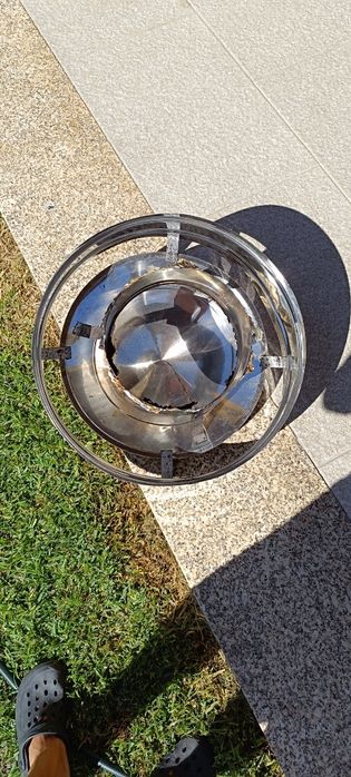 Chapéu inox com aba  180 mm  usado 3 vezes