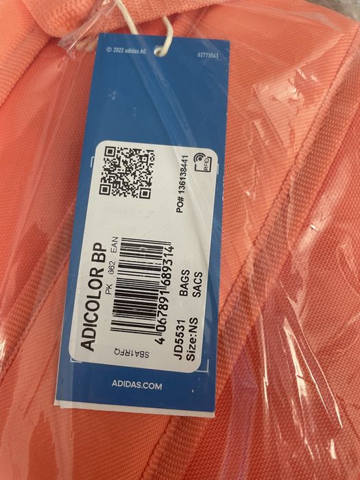 Nowy plecak Adidas Adicolor pomarańczowy 23 l