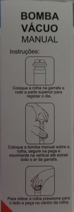 Bomba de Vácuo Manual para Vinho (BOX)