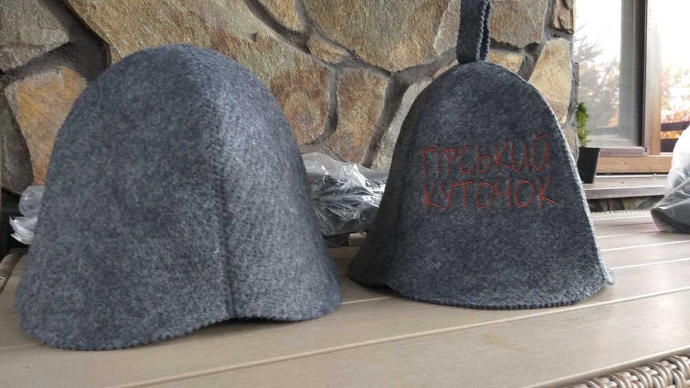 Банные шапки джутовые