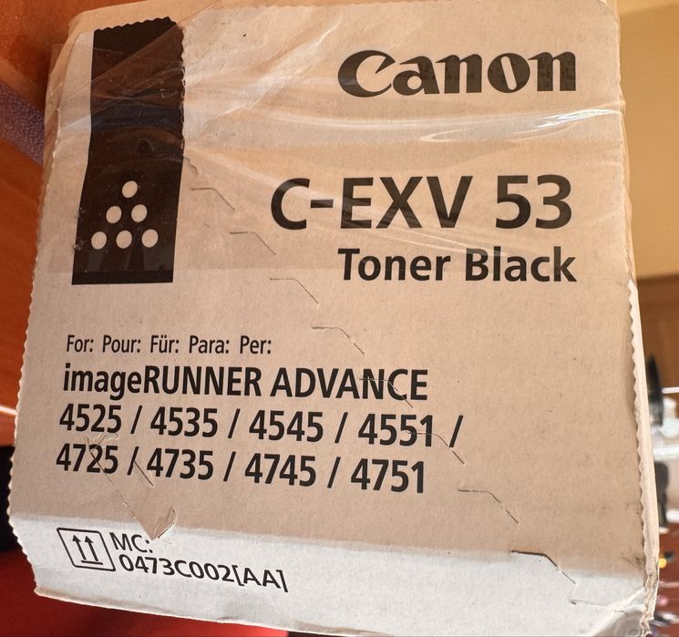 Oryginalny toner czarny Canon c-exv 53
