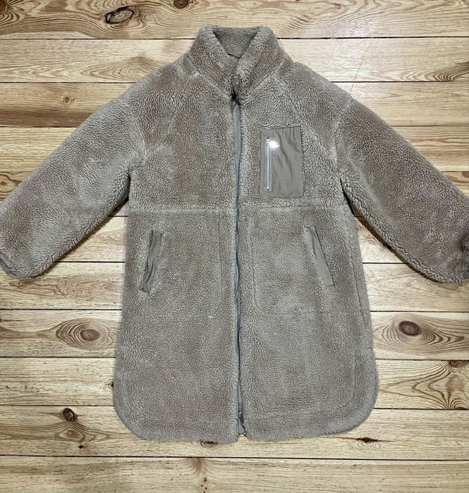 Пальто з еко хутра тедді