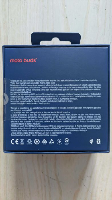 Słuchawki bezprzewodowe Motorola Moto Buds Plus+ (Sound by Bose) – NOWE, Fabryczna plomba!
