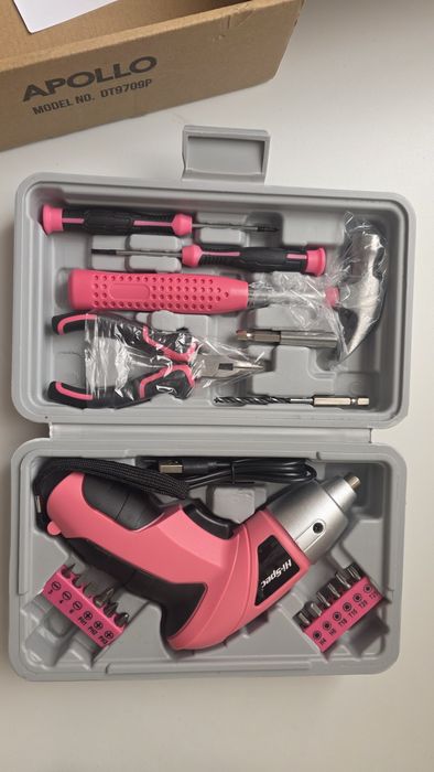 Набір інструментів 21в1 + електровикрутка USB | Новий комплект у кейсі