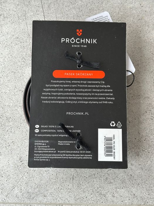 Pasek skórzany Próchnik