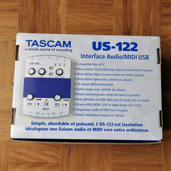 Interface Tascam US122 USB Audio/Midi. Muito bom estado! Olivais • OLX Portugal