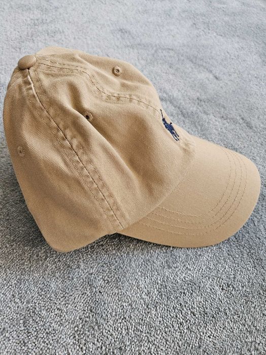 Czapka z daszkiem Polo ralph lauren khaki - nowa