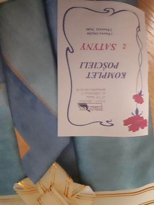 Komplet pościeli z satyny 160x200