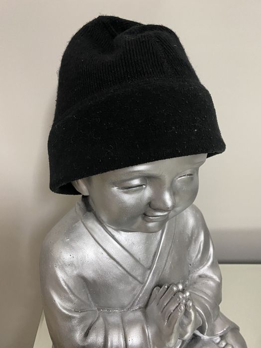 czapka męska  beanie czarna 53cm