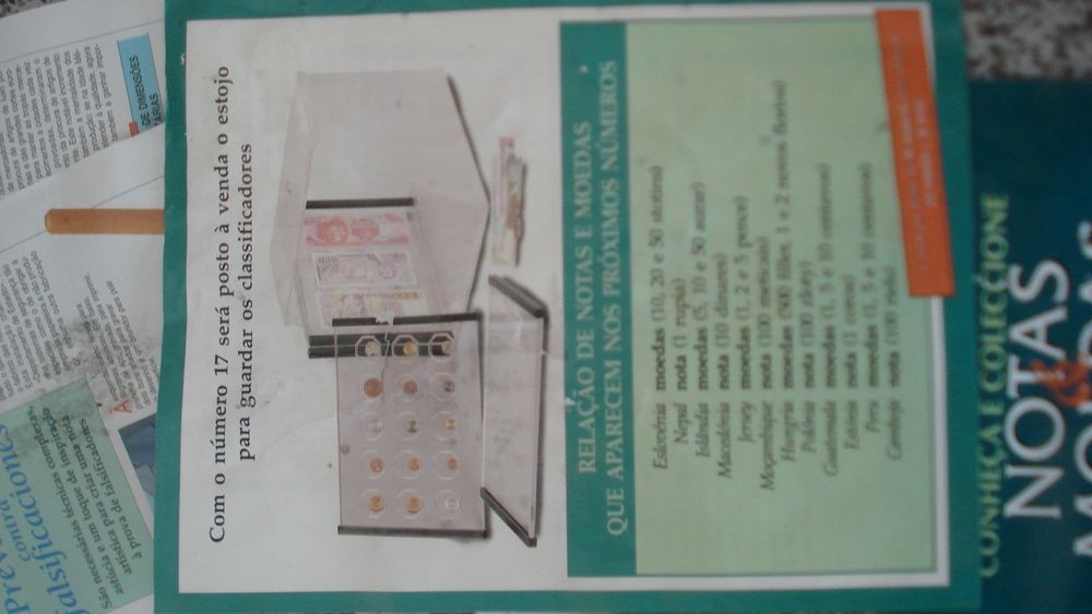 Conjunto notas e moedas Planeta Agostoni