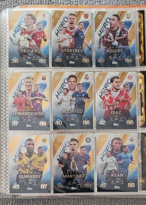 Lote de Cartas Match Attax Extra 2025-26