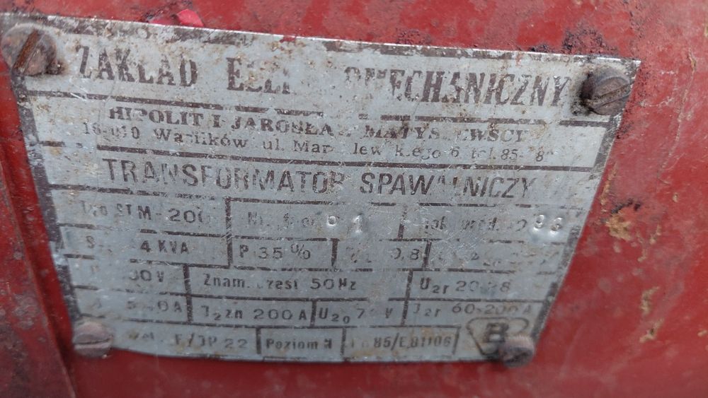 Sprzedam spawarkę transformatorową