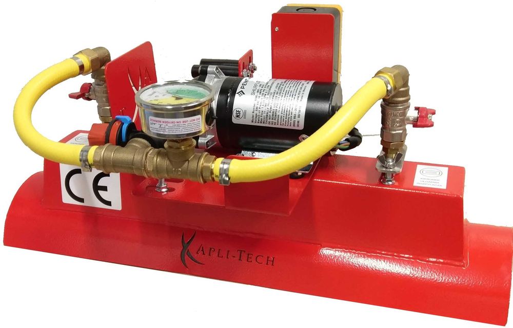 Zaprawiarka do zboża nasion Apli-Tech ZP 140 Double Jet na żmijkę