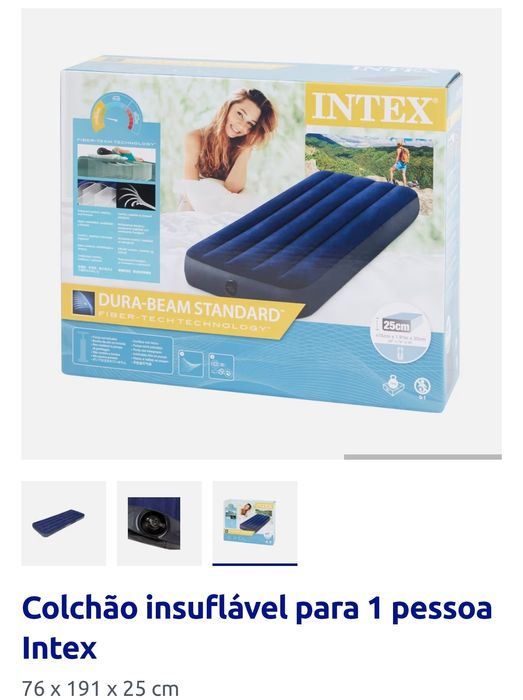 Colchão insuflável 1 pessoa novo