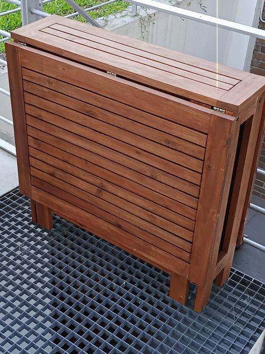 Mesa jardim dobrável em madeira de acácia