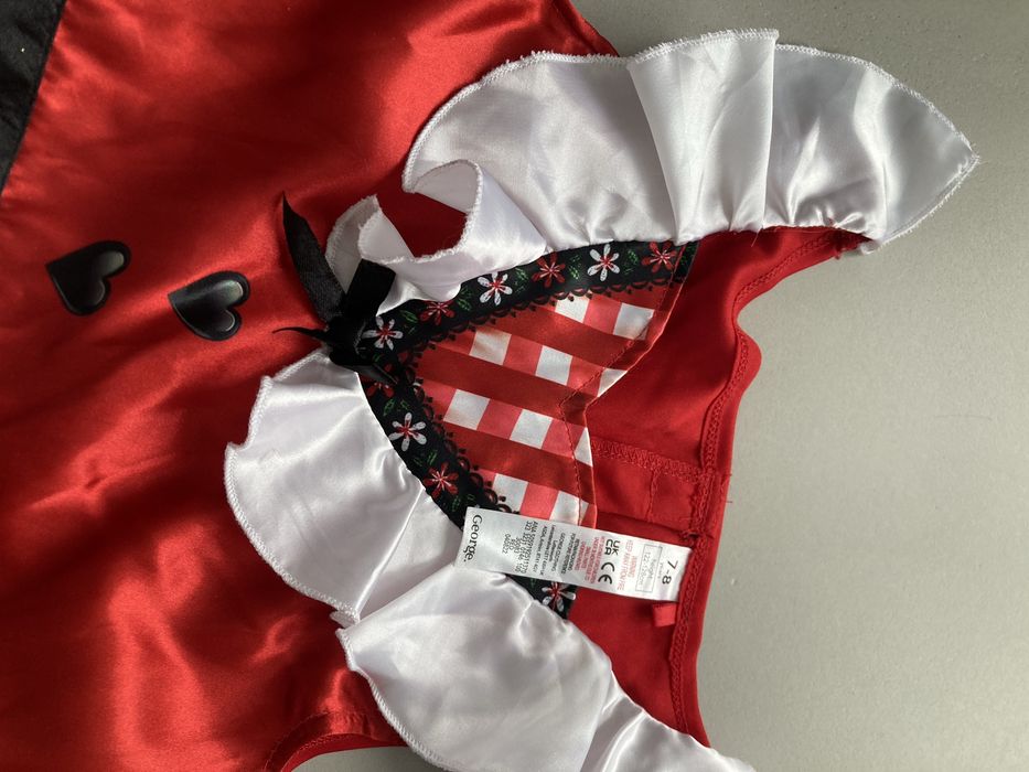 Strój karnawałowy przebranie czerwony kapturek dziewczynka 122/128 cm