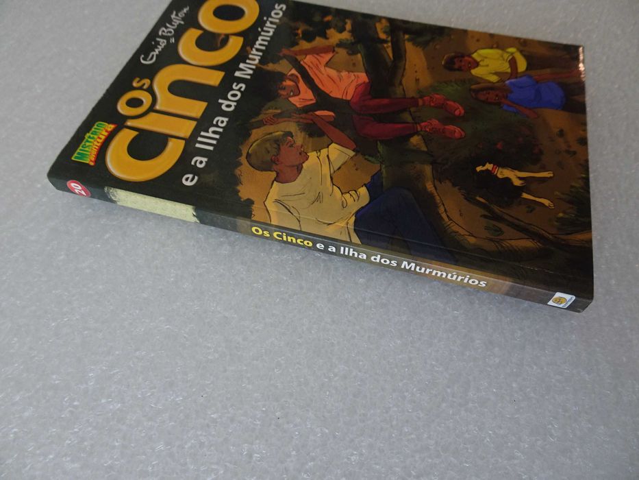 Livro Enyd Blyton - Os cinco e a ilha dos murmúrios Mistério aventura
