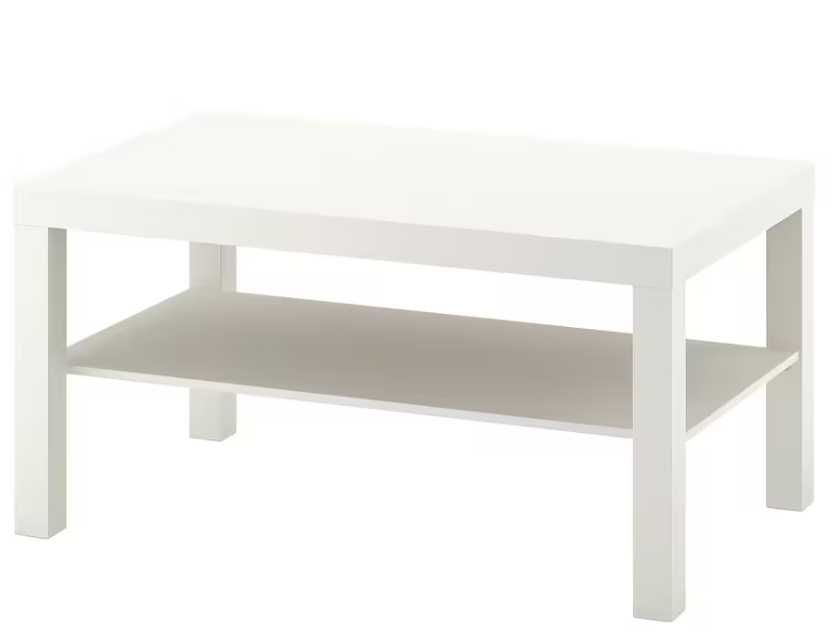 LACK Mesa de centro Branco 90x55 cm