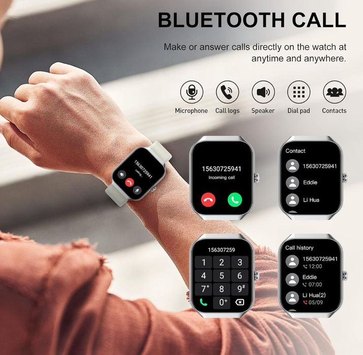 Motast P99 Smartwatch kremowy