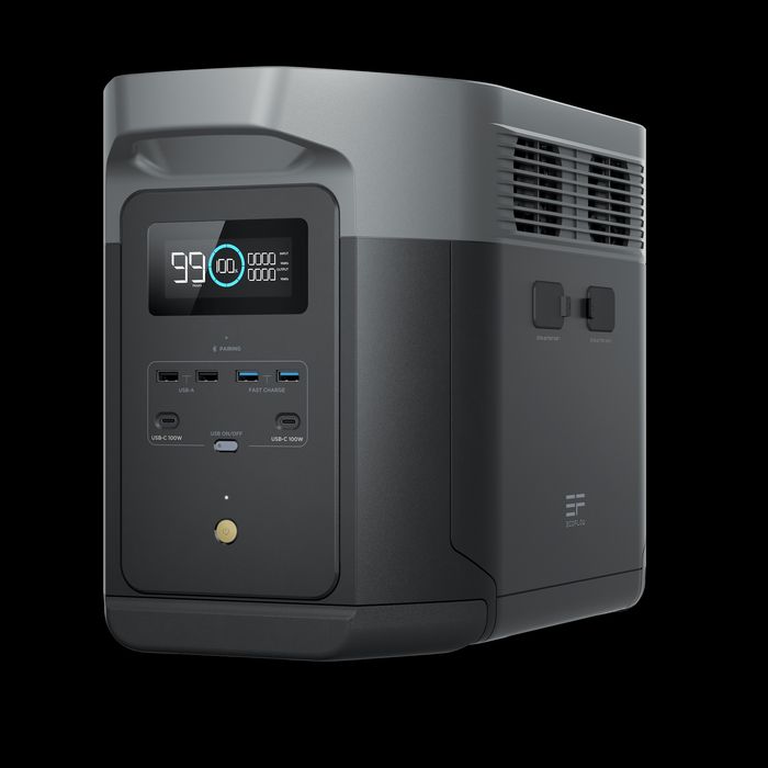 EcoFlow DELTA 2 Max 2048Wh + Painel Solar EcoFlow 160W