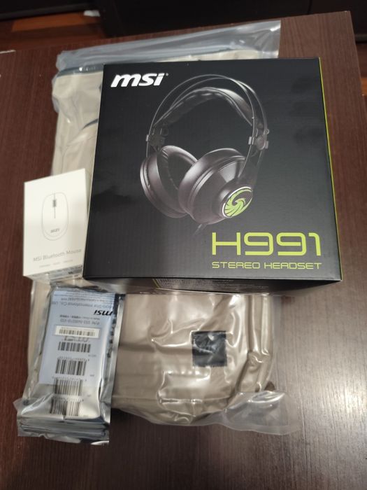 Nowy zestaw MSI: słuchawki H991 + torba na laptopa + mysz + adapter US