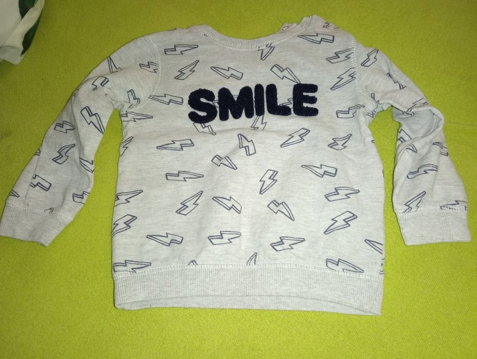 Sweter szary Smile, rozm. 86, 12-18 m-cy
Do