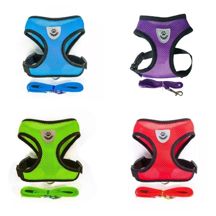 Peitoral + coleira para gato ou cao (novos)