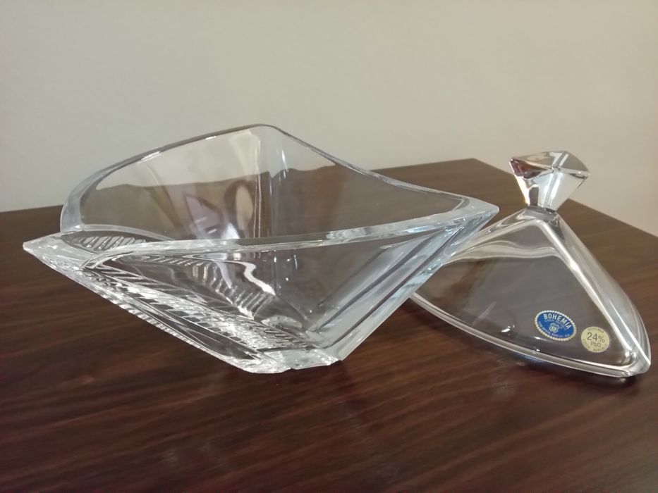 Bomboneira Cristal Bohemia - Made in Czech Republic