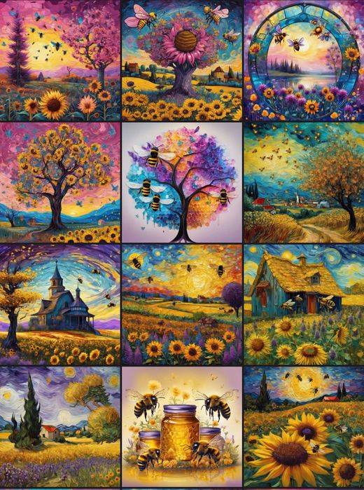 Piękny kolorowy Obraz na płótnie 60x60cm