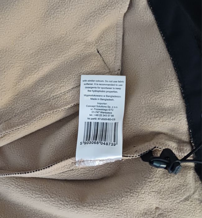 Campus kurtka softshell nowa XL, kurtka z kapturem SOFTSHELL