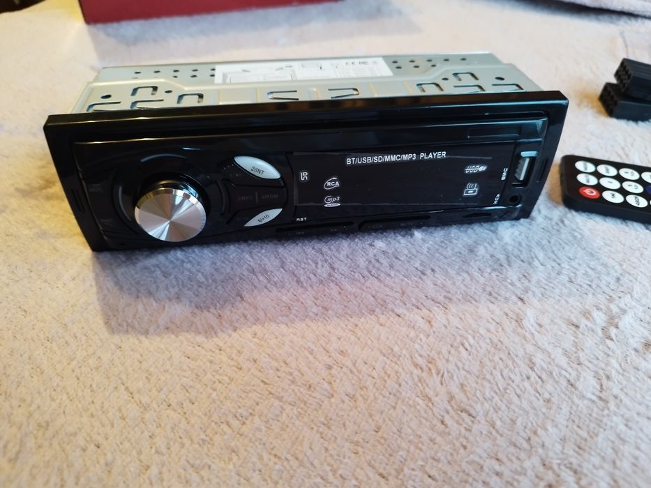 Radio samochodowe MP3 1DIN Bluetooth | Pilot | USB | AUX | 12V