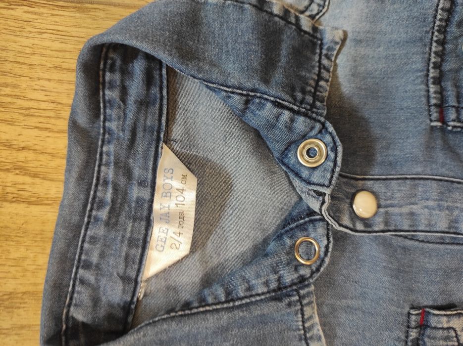 Джинсова сорочка для хлопчика 104-110 см 6 р