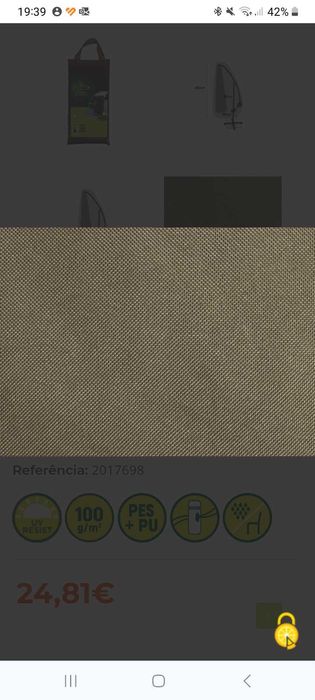 Capa protetora exterior Guarda-sol Descentrado