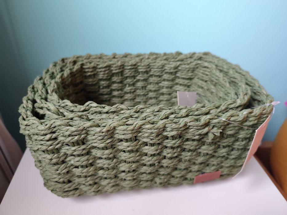 Conjunto de 3 cestos de arrumação