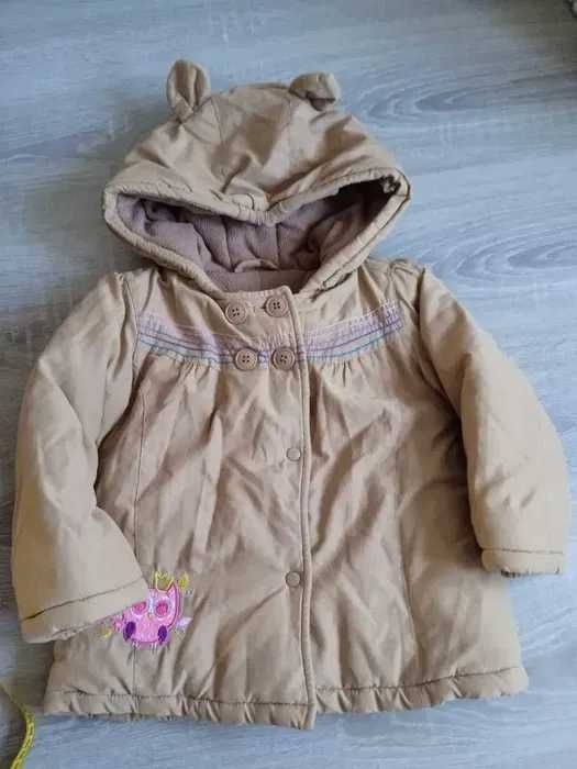 Kurtka/ płaszczyk dziewczęca roz 86