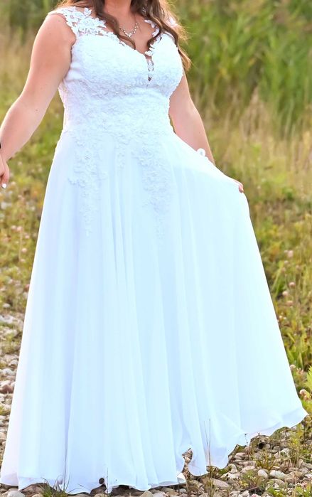 Suknia ślubna biała L/XL