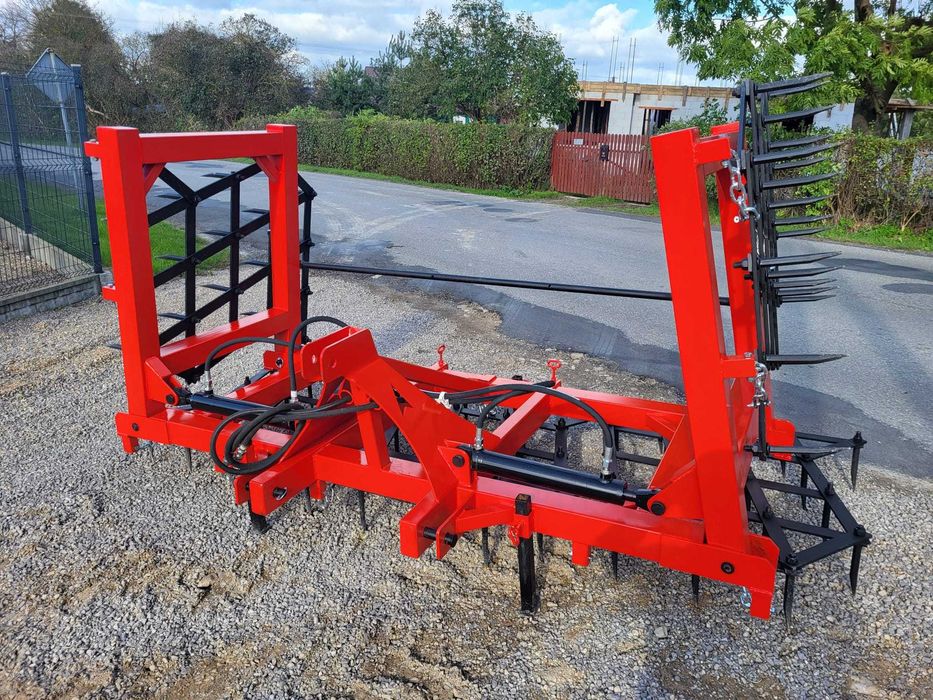 BRONY HYDRAULICZNIE składane ciężkie -5pól -2 siłowniki-20 ząb agregat