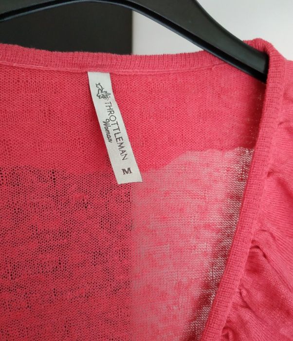 Vestido rosa manga curta