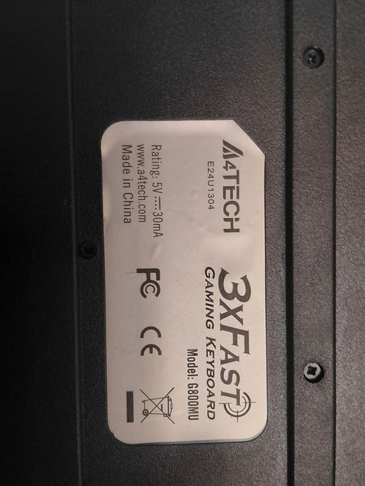 Клавіатура A4Tech X7 3XFast ігрова