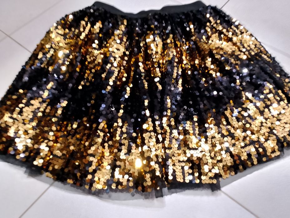 Spódnica dziewczęca w cekiny nowa