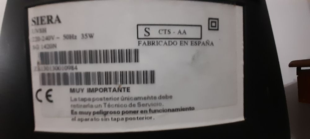 Tv 37 cms marca Siera64284325329409123