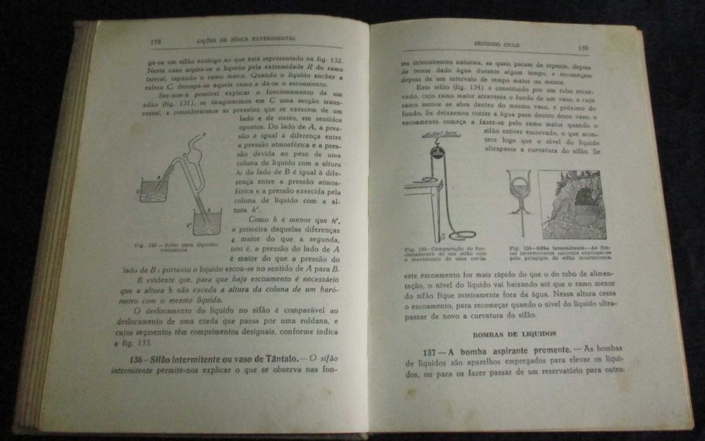 Livro Lições de Física Experimental para o 2º Ciclo dos Liceus