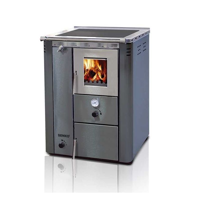 Senko C-20 kuchnia c.o. na drewno, antracyt, prawa