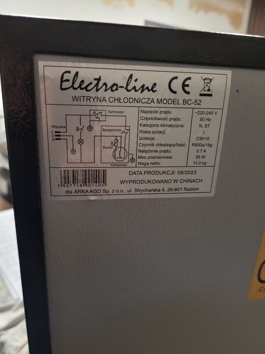 Mała lodówka schładzarka