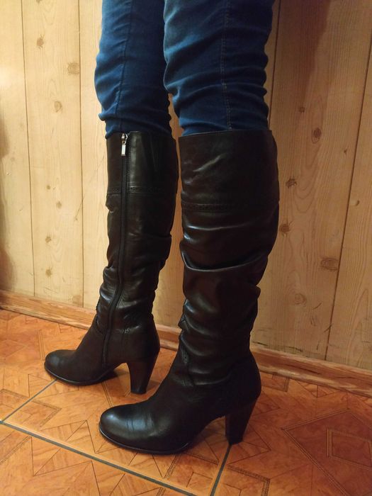kozaki jak skóra naturalna rozm 37